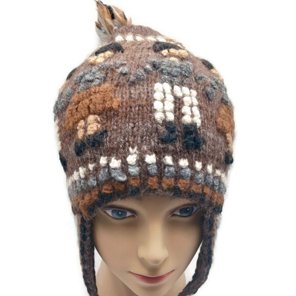 Unisex Handwoven Alpaca Wool Chullo - Andean Peasant Design